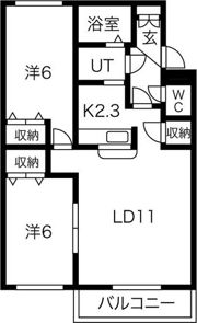 ラフィナート宮の沢の間取り画像