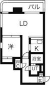 レガートタワー月寒中央の間取り画像