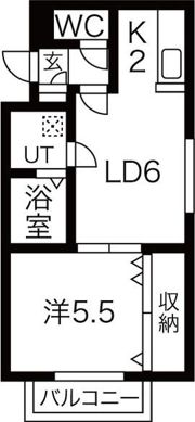 グロワール南郷の間取り画像
