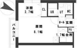 グランメール月寒Bの間取り画像