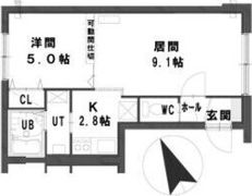 グランメール南郷S-3の間取り画像