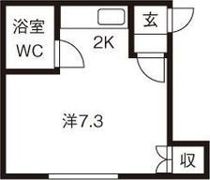コーポライフ二十四軒Nの間取り画像
