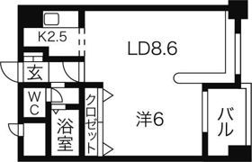 ハウスオブリザ中の島 Iの間取り画像