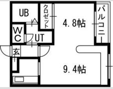 ホークメゾン札幌2号館の間取り画像