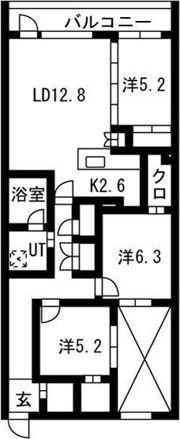 PRIME COURT la foret 平岸（プライムコーの間取り画像