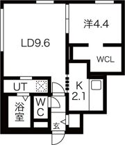 ブルーイング大通東の間取り画像