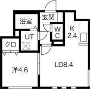 グランディール円山 ウエストの間取り画像
