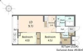 S-RESIDENCE東札幌blingの間取り画像