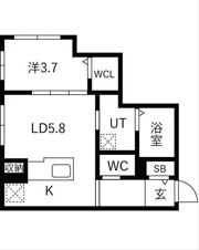 maison Riel 東区役所前の間取り画像