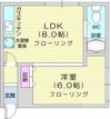 第二辻口荘の間取り画像