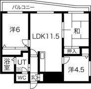 ルピナスN36の間取り画像