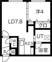 angelot Hachiken（アンジュロ ハチケン）の間取り画像