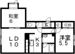 バンブー10の間取り画像