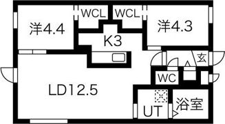 Livease kitamaruyamaの間取り画像
