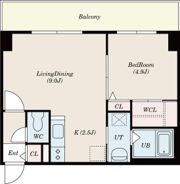 COM’S RESIDENCE 鳥居前の間取り画像