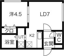 ブルームN33の間取り画像