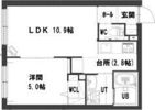 グランメール新道東駅IIの間取り画像