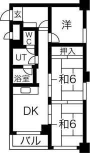 ドミ山鼻の間取り画像