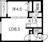 クローバー円山南の間取り画像