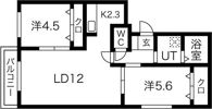 Gloir発寒（グロワール発寒）の間取り画像