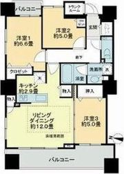 ライオンズ札幌大通グランフォートの間取り画像