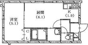 エクセル中の島の間取り画像