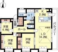 亜門ハナの間取り画像