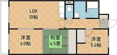 月寒パークハイツの間取り画像
