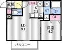 Aster本通15の間取り画像