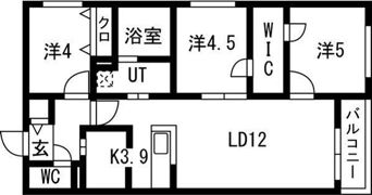 Lien発寒（リアン）の間取り画像
