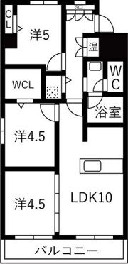 ライオンズマンション第七大通の間取り画像