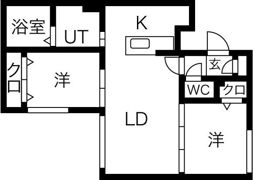 ラピスブラオN27の間取り画像