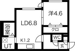 グランデール新札幌II（A棟）の間取り画像