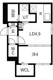 maison Riel 東区役所前の間取り画像
