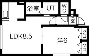 クリアーフィールドの間取り画像