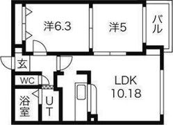 カーム北18条の間取り画像