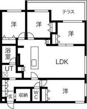 S-RESIDENCE南円山の間取り画像