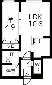 Asterope厚別南の間取り画像