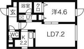 ブランノワール中の島の間取り画像