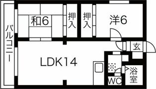 エルシー発寒の間取り画像