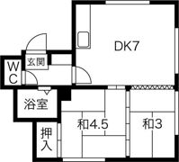 コーポ杉本の間取り画像