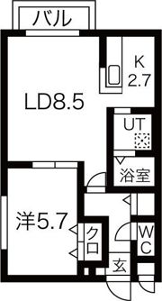 ミルキーウェイ菊水の間取り画像