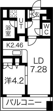 レガーロ美術館通の間取り画像