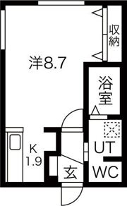 grandir北大前の間取り画像