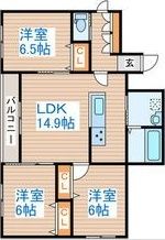 LIBERTY福住の間取り画像