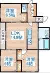 LIBERTY福住の間取り画像
