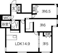 レブニーズ ザ・レジデンス 宮の森の間取り画像