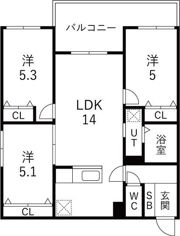 メニーズコート栄南プレミアの間取り画像