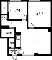 18条パレスAの間取り画像