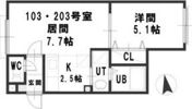 ルミエール元町Aの間取り画像